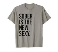 Sober is The New Sexy & Sober Anniversary Sobriety Recovery Maglietta