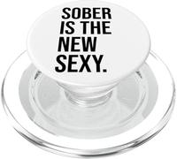 Sober is the New Sexy & Sober Anniversary Sobriety Recovery PopSockets PopGrip per MagSafe