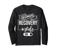 Sober Recovery Mode On Celebrate Sobriety 1 Year Anniversary Maglia a Manica