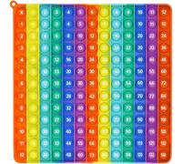 Sobeta Moltiplicazione Pop it, tabellina Math Pop 12x12 con Il Numero,Pop Gioco, Grande Quadrato Fidget Toys, Grande Quadrato Fidget Toys, Gigante da 169 pupit,C