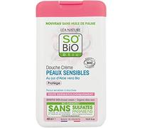 SO'BiO - Crema doccia con aloe vera per pelli sensibili, 300 ml