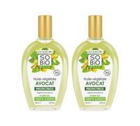 SO'BiO étic | Olio vegetale di avvocato | Nutre - Protegge | Viso, Corpo & Capelli | 100% di origine naturale | Bio & Vegan | Made in France | 2x50 ml