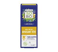 So'Bio étic - Roll-on SOS lenitivo testa - Aroma - Certificato Cosmebio - Roll-on da 5 ml