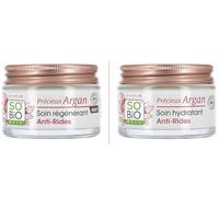 So'Bio Étic | Routine Viso Anti-Rughe - Cura Idratante Antirughe Giorno (50 ml) + Trattamento Rigenerante Antirughe Notte (50 ml) | Riduce le rughe | 99% di origine naturale