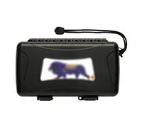 SOBOUR Piccolo Humidor per sigari Nero per Uomo Custodia Humidor per sigari Portatile per Viaggio Scatola per sigari in plastica Contiene 5 sigari Custodia Leggera Fatto a Mano