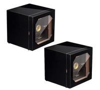 SOBOUR Piccolo Scatola per sigari in Legno di Cedro Laccato con Scatola per sigari idratante a Temperatura costante Scatola per sigari sigillata alcolizzata ad Alta capacità Fatto a Mano