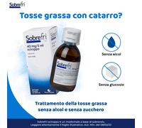 SOBREFRI SCIROPPO MUCOLITICO TOSSE GRASSA SENZA ZUCCHERO 2 ANNI+ 200 ML