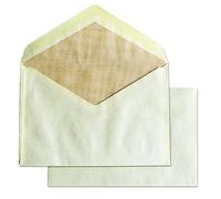 Sobres de Papel, Sobre de Color Crema, Tamaño Comercial Normalizado 120 x 176 mm, Sobre de Papel de Cierre Engomado para Invitaciones, Envíos o Almacenaje · m-office (250 uds, 120x176mm)