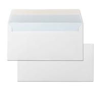 Sobres de Papel, Sobre Papel color Blanco, Sobre Comercial Normalizado 120 x 176 mm, Sobre Papel con Cierre Tira de Silicona para Invitaciones, Envíos o Almacenaje · m-office (500 uds, 120x176mm)