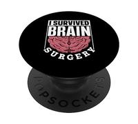 Sobreviví A La Cirugía Cerebral Tumore Chirurgia Cerebrale PopSockets PopGrip Adesivo