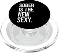 Sobriety Anniversary Sober is the New Sexy & Sober Recovery PopSockets PopGrip per MagSafe