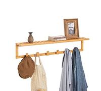 SoBuy Appendini da parete con ripiano 90x12x16,5cm per ingresso