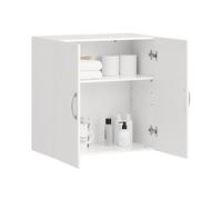 SoBuy Armadietto pensile da bagno Mobile da parete per il cucina con due ante bianco L60*P30*A60 cm FRG231-W