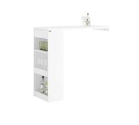 SoBuy Bancone Bar Tavolo Alto Da Bar Penisola Cucina Tavolo da parete Tavolo da balcone Bianco 110x45x106cm FWT101-W