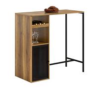 SoBuy Bancone Bar Tavolo da pranzo Tavolo da balcone in design industriale, 110x50x105cm FWT97-PF