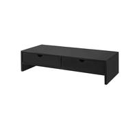 SoBuy BBF02 supporto per schermo monitor aumento supporto per monitor con 2 cassetti BHT ca. 47x11x18 cm