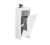 SoBuy BZR154-W armadio per lavanderia con borsa per la biancheria pieghevole raccoglitore per la biancheria cesto per la biancheria armadio per il bagno