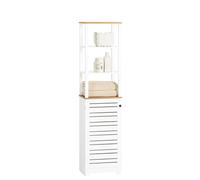 SoBuy Mobile Alto Colonna Bagno Salvasapzio Mobiletto Cucina Armadio Bagno, L40xP30xA160cm, BZR43-W