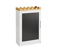 SoBuy KMB43-W cassettiera per bambini scaffale per bambini con lavagna libreria per bambini giocattoli scaffale armadio per bambini