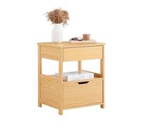 SoBuy® Comodini letto, tavolino da salotto o soggiorno, con cassetto,bianco,FRG258-N,IT