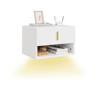 SoBuy comodino sospeso con luce LED a sensore, 40x30x26cm