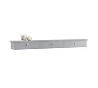 SoBuy Consolle Grigio Mensola con cassetto Libreria da muro L93.5*P15*A10cm, FRG43-L-HG