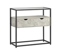 SoBuy Consolle Ingresso con Cassetti Grigio Chiaro 81x35x78cm