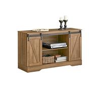 SoBuy Credenza con ante scorrevoli, Mobile da ingresso, Scarpiera, Armadietto multifunzionale FSB60-BR