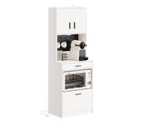 SoBuy Credenza cucina con 2 prese e 2 porte USB 60 x 40 x 170 cm