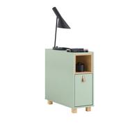 SoBuy FBT161 Tavolino da Salotto, Comodino, Mobiletto Portaoggetti, Cassettiera Stretta, 24x60x60cm green