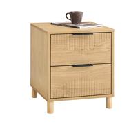 SoBuy FBT166-N armadio notte con 2 cassetti tavolino per camera da letto Armadio portaoggetti moderno natura 40x42x47