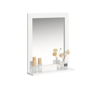 SoBuy FRG129 specchio da parete specchio da bagno con ripiano BHT: 40x49x10 cm Grigio chiaro