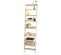 SoBuy FRG161-N - Scaffalatura per libreria con sei ripiani, in legno di abete spiedino, 41 x 165 x 30 cm