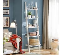 SoBuy FRG17 Scaffale a scala con 5 livelli Scaffale da terra Scaffale da bagno Mensola da parete BHT Circa 56x189x32,5 cm