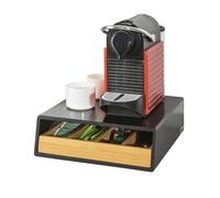 SoBuy FRG280-SCH design scatola per capsule di caffè scatola per riporre capsule di caffè bustina di tè supporti per capsule Black