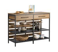 SoBuy FSB85-PF Cucina Isola Scaffale da cucina Carrello da cucina Credenza con cassetto e ripiani Comò Armadio da cucina
