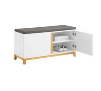 SoBuy FSR117 scarpiera con sedile armadio panca panca con sedile portaoggetti cassettiera scarpiera con panca panca