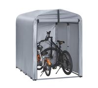 Sobuy Garage Auto per Esterno Tenda per Bicicletta Box Moto Imperme Grigio-Ferro