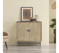 SoBuy HFSB06-N Credenza Comò Armadio da cucina Anti-inclinazione e smorzamento porta silenziosa Per corridoio soggiorno cucina 90x40,5x86,7 cm