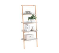 SoBuy HSTR02 Scaffale a scala con libreria a 5 livelli Scaffale multifunzionale Mensola da bagno Mensola a muro 65x169x39 cm