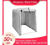 SoBuy KLS11 riparo per biciclette garage per biciclette attrezzatura per stagnola capannone per attrezzi capannone per stagnole tenda per tetto multiuso capannone da giardino