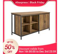 SoBuy KNL01-F Isola da cucina freestanding Armadio da cucina Highborad Cassettiera Armadio Credenza Tavolo da bar Buffet design industriale WD circa: 170x89x60cm