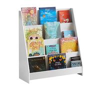 SoBuy Libreria Montessoriana per Bambini a 4 Ripiani 80x30x88 cm Cameretta | Libreria Bambini con Dispositivo Antiribaltamento, Libreria Montessori Cameretta con Angoli Arrotondati, Bianco, KMB32-W