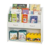 SoBuy Libreria montessoriana per bambini Scaffale portagiochi Mobile Portariviste L85*P26*A86 cm, KMB39-W