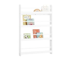 SoBuy Libreria Murale Bambini 4 Ripiani 80x12x118cm