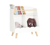 SoBuy Libreria per bambini Scaffale portaoggetti con 5 scomparti Bianco 82x35x76cm KMB100-W