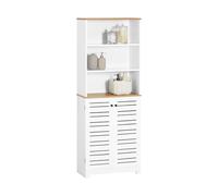 SoBuy Mobile Alto Bagno Salvaspazio con Ripiani Regolabili