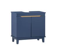 SoBuy Mobile Sottolavabo - Mobiletto da Bagno con Ante - Mobile Sottolavabo Blu