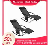 SoBuy OGS28x2 Lettino prendisole 2 set lettino da giardino borsa cuscino sedia a sdraio breezy per giardini, cortili, spiagge