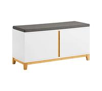 SoBuy Panca scarpiera con 2 ante 90x34x46cm per ingresso